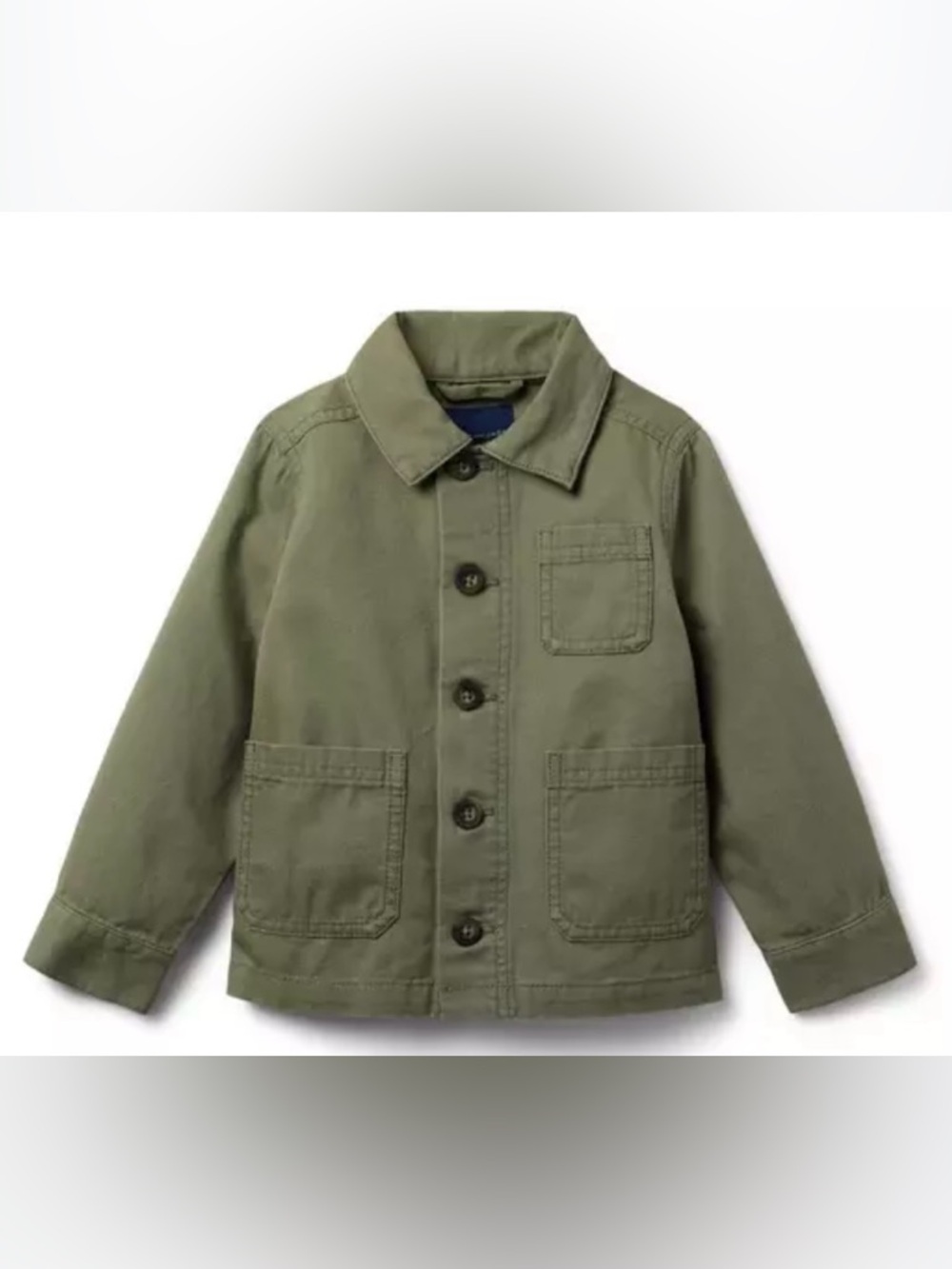 Janie & Jack Canvas Chore Jacket - Olive NWOT